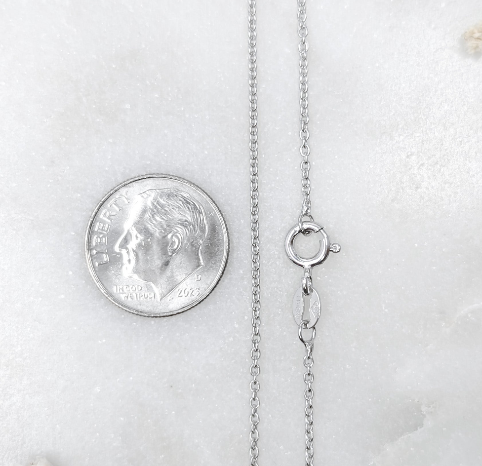 .925 Sterling Silver- Rolo Chain Necklace: add-on