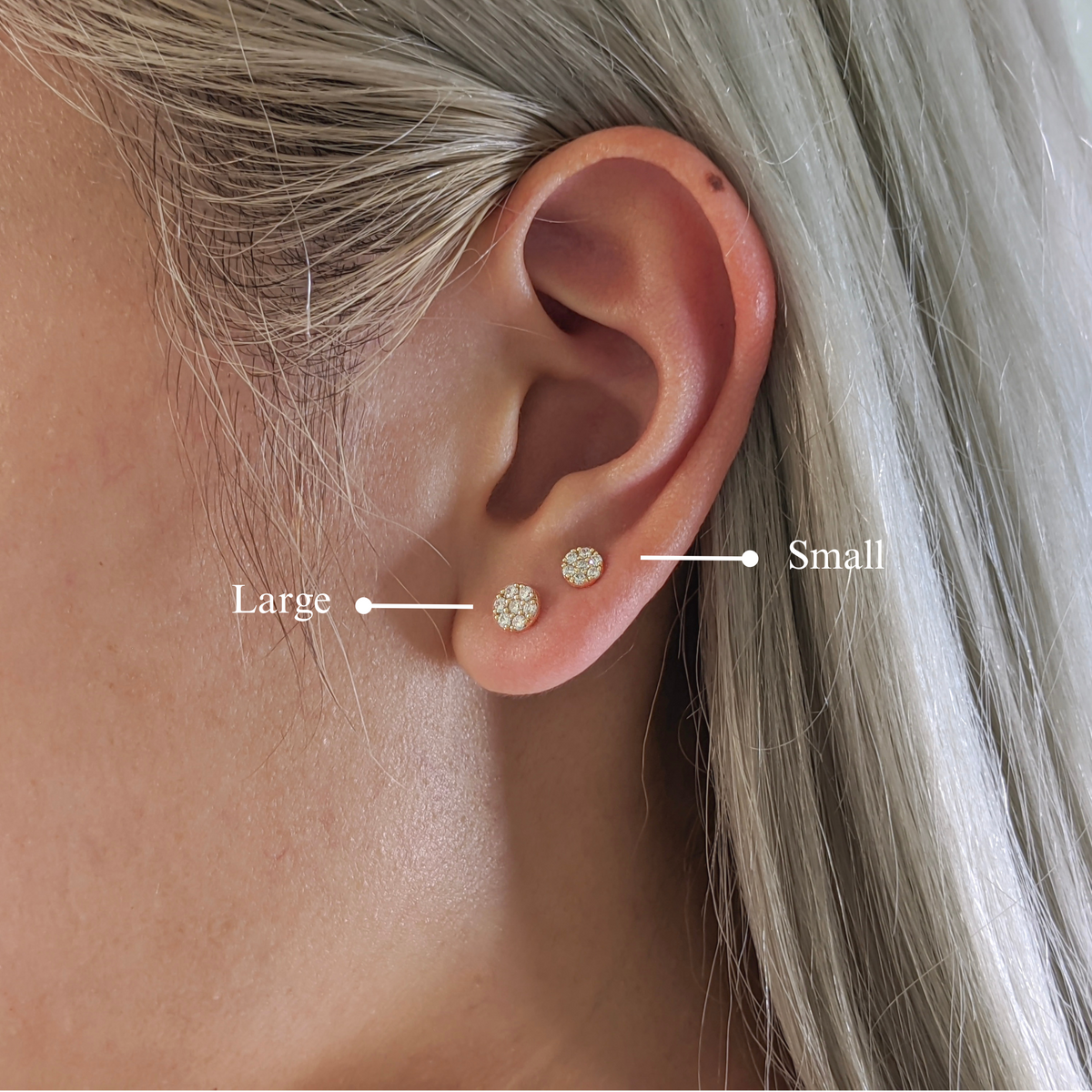 Cluster Circle Earrings