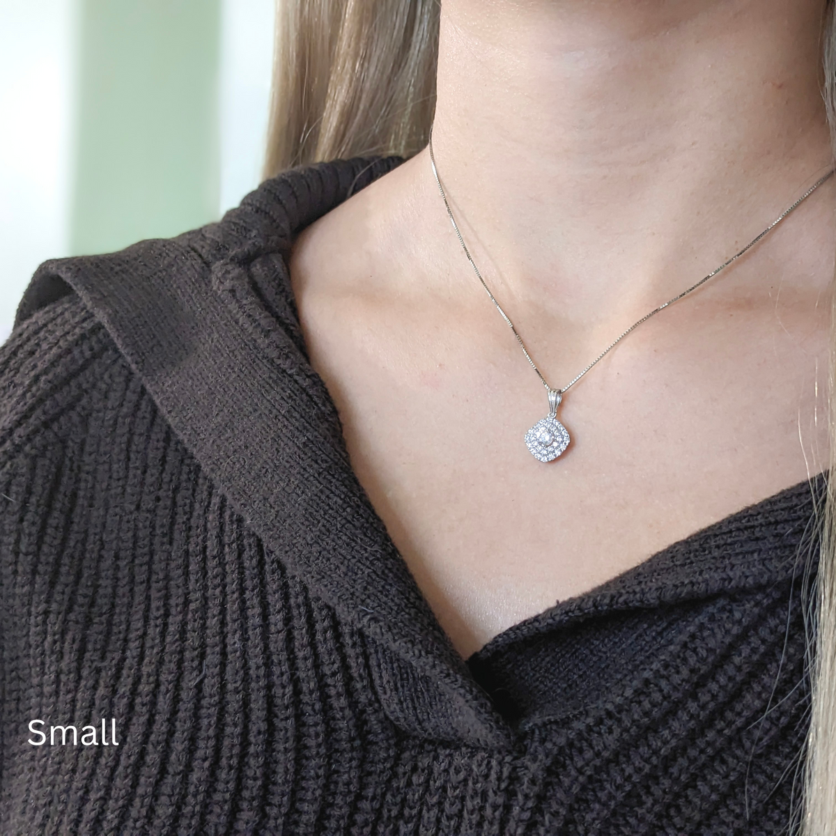 Square Cushion Pendant