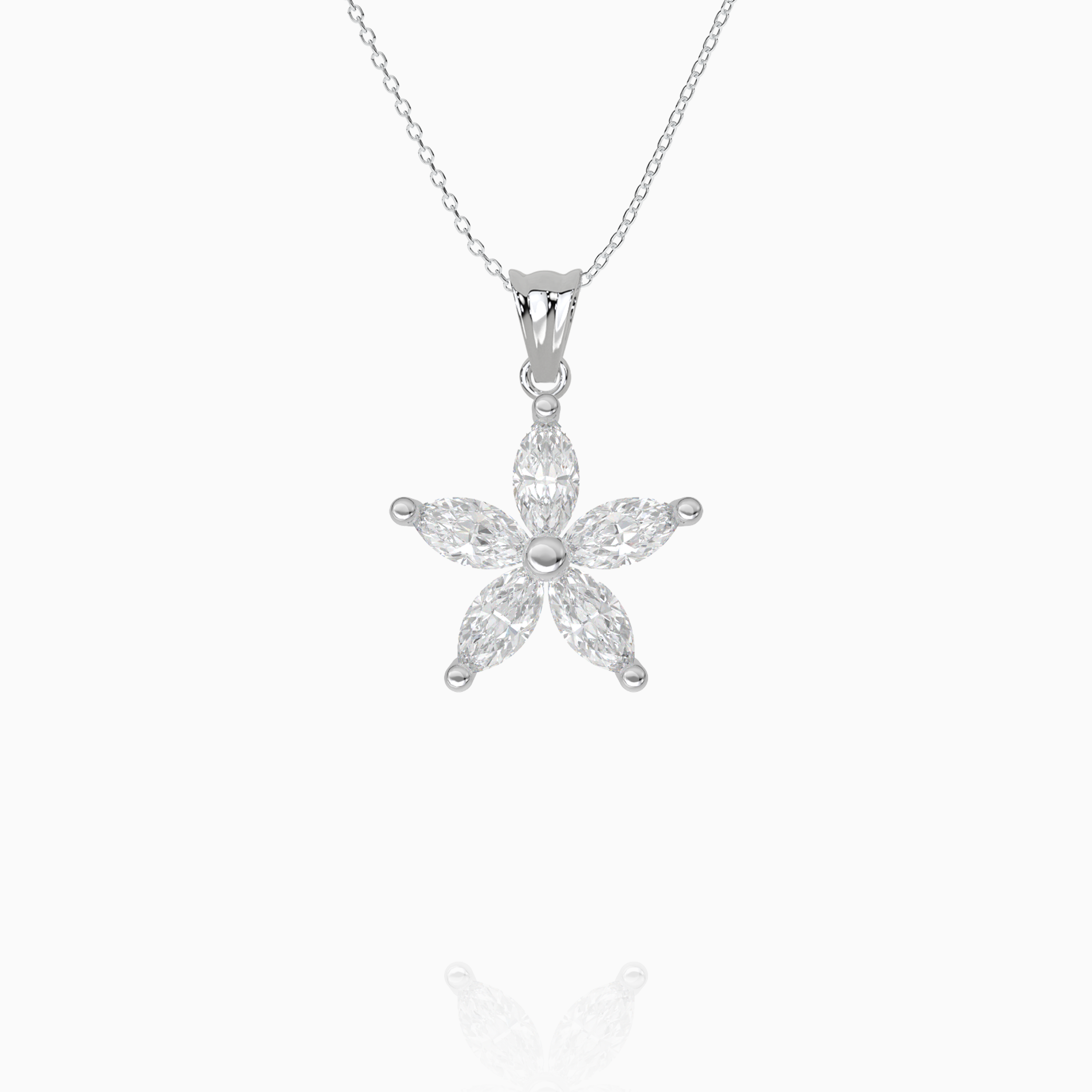 Lily Flower Pendant– .925 Sterling Silver