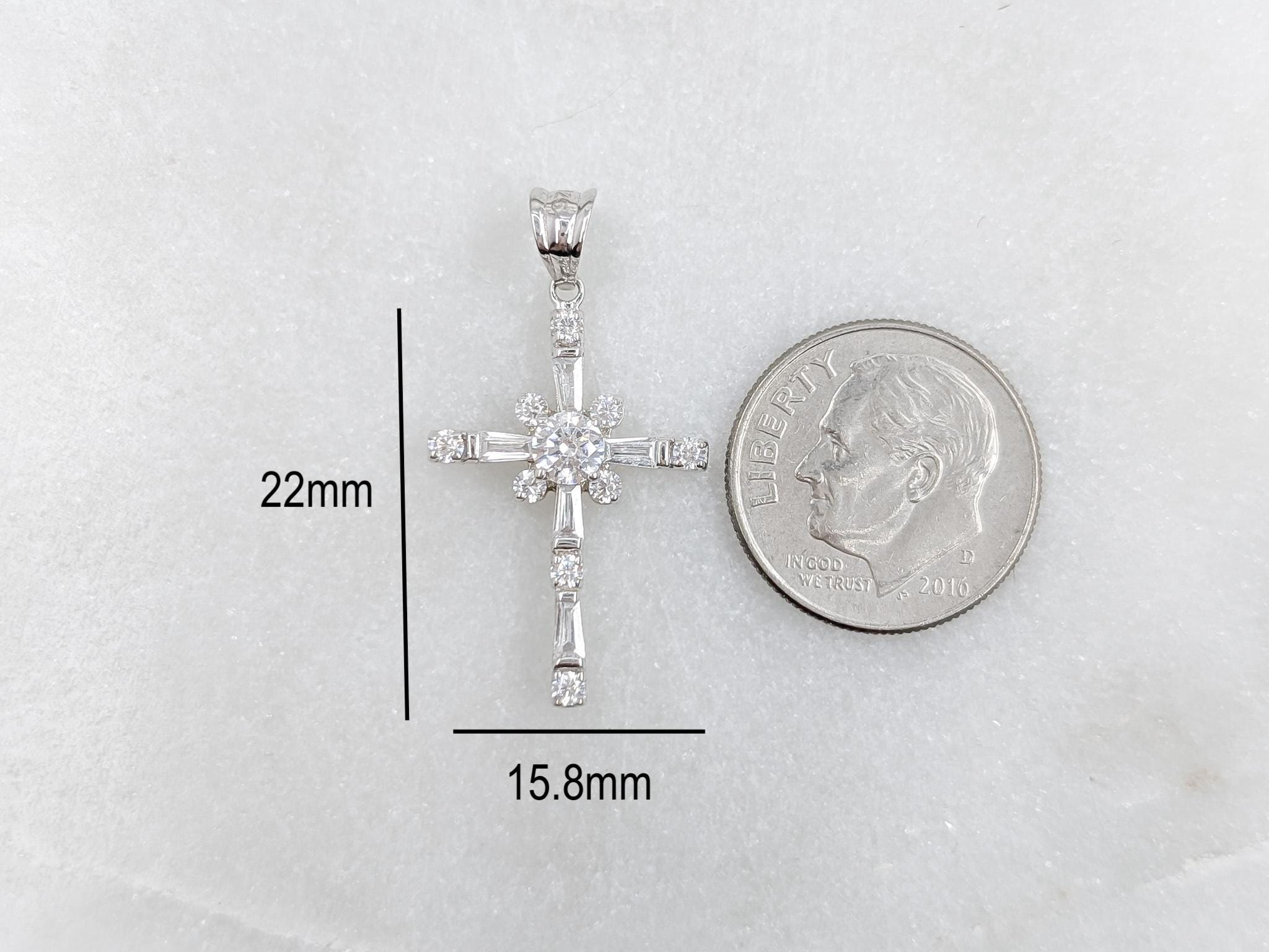 Petite Cross Pendant – .925 Sterling Silver
