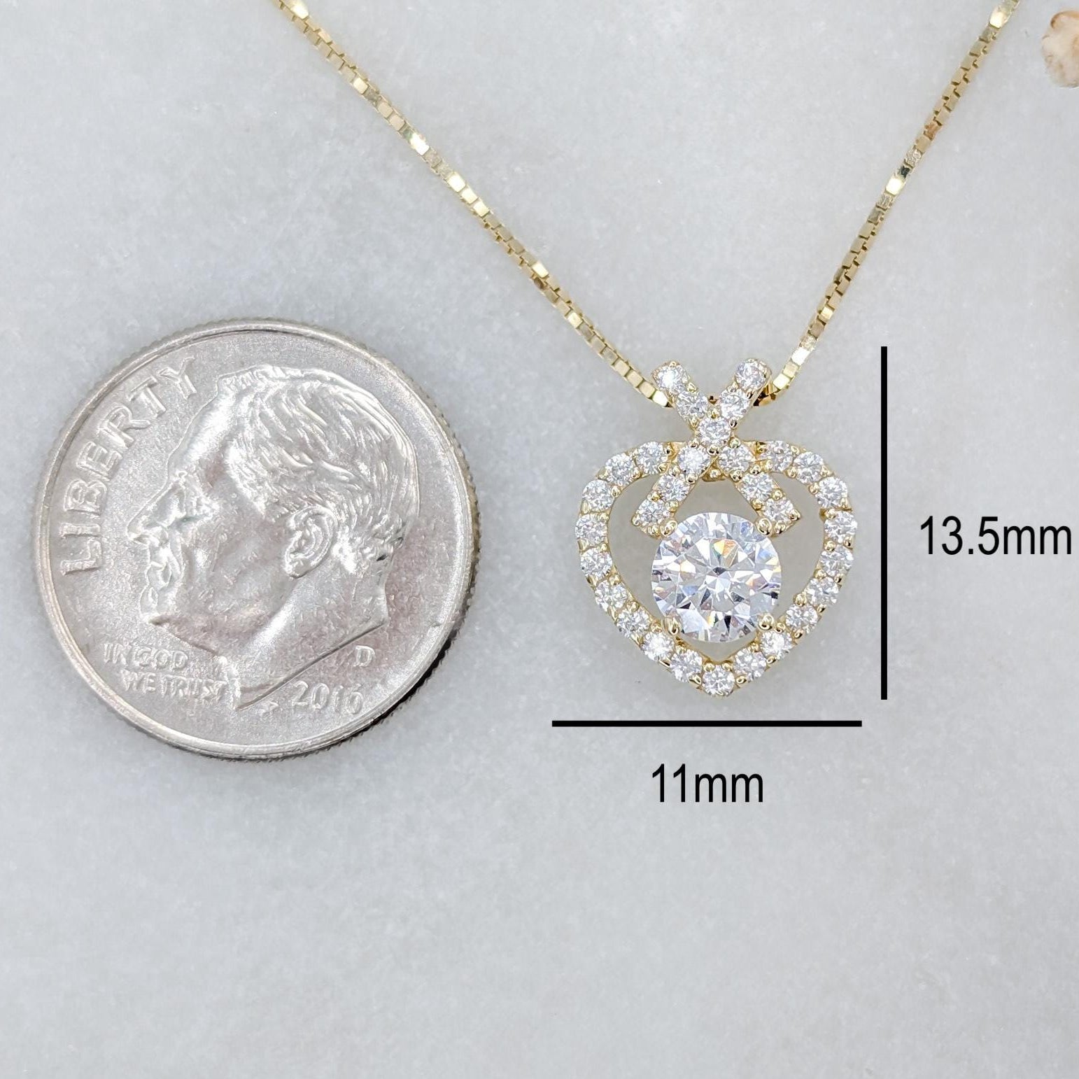 Eternal Pavé Heart Pendant