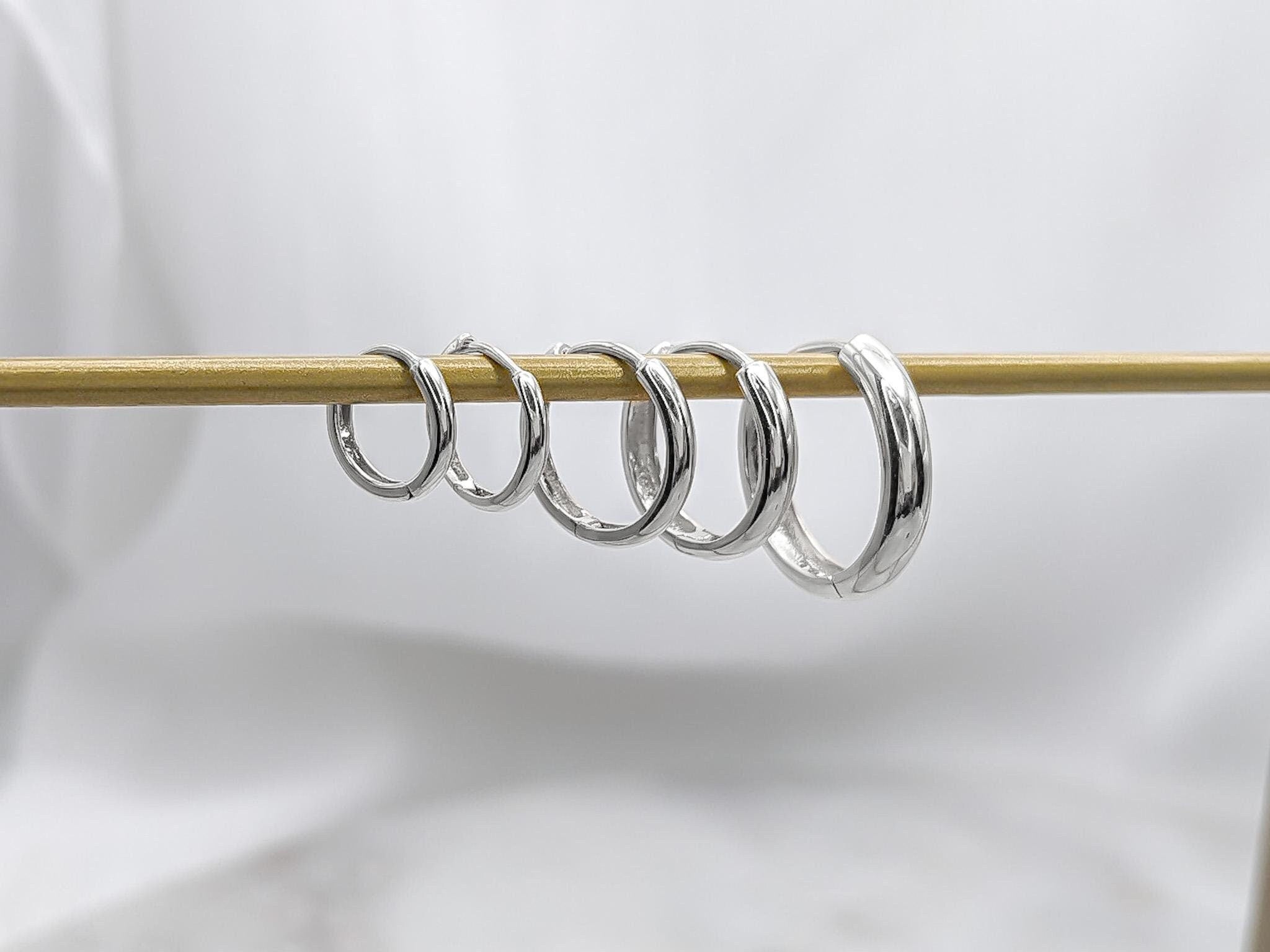 Polished Hoops- .925 Sterling Silver
