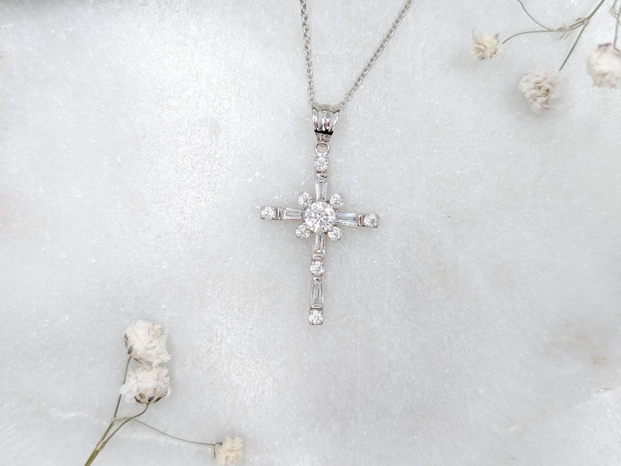 Petite Cross Pendant – .925 Sterling Silver