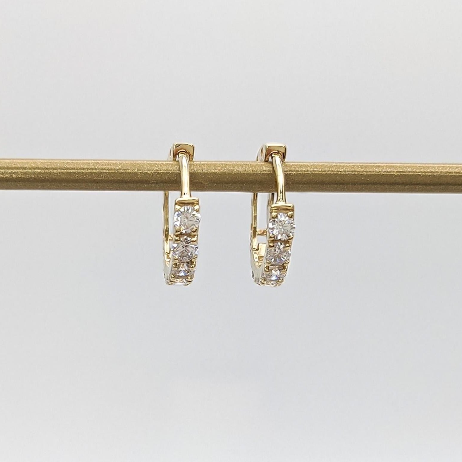 Lab Grown Diamond Pavé Hoop Earrings