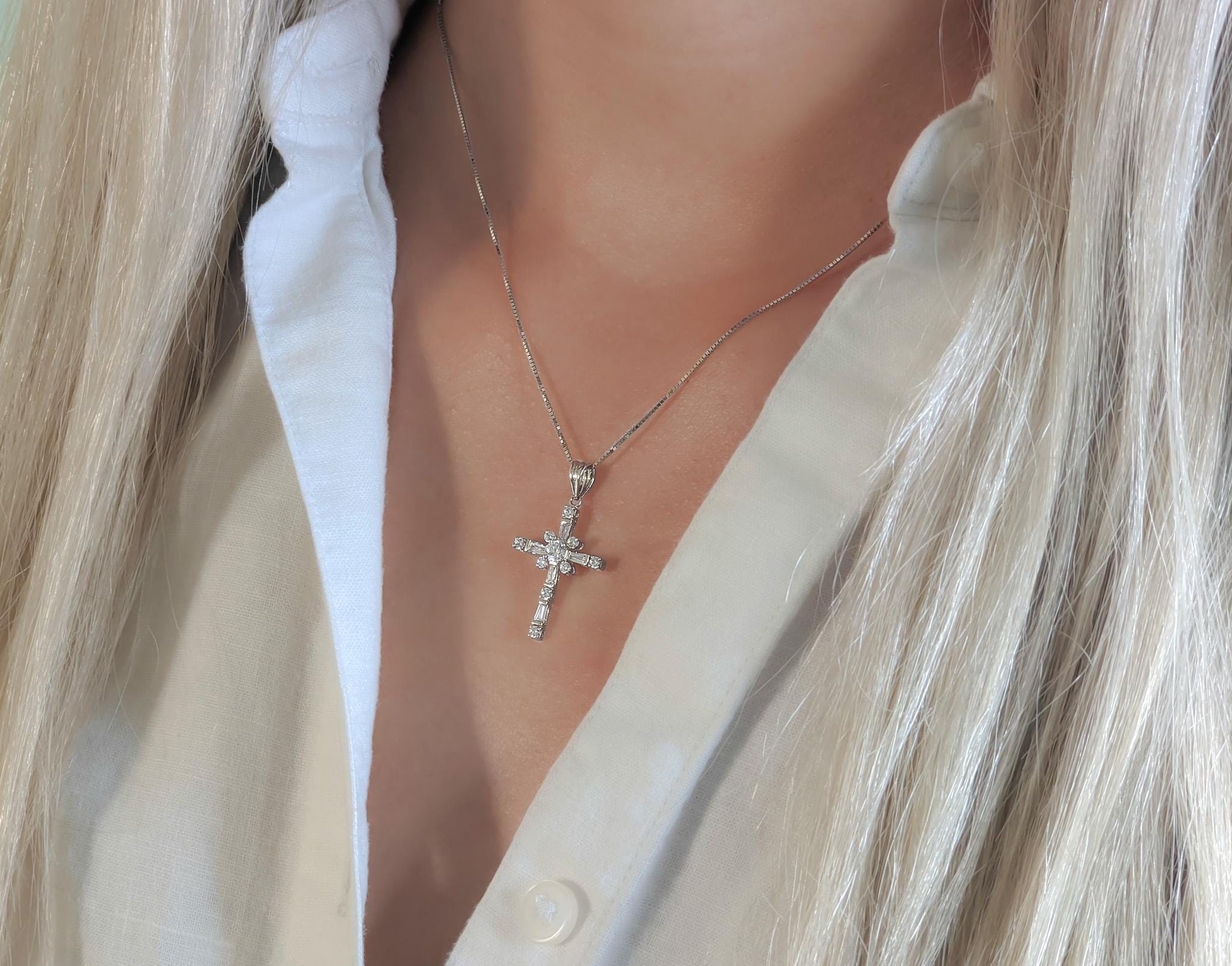 Petite Cross Pendant – .925 Sterling Silver