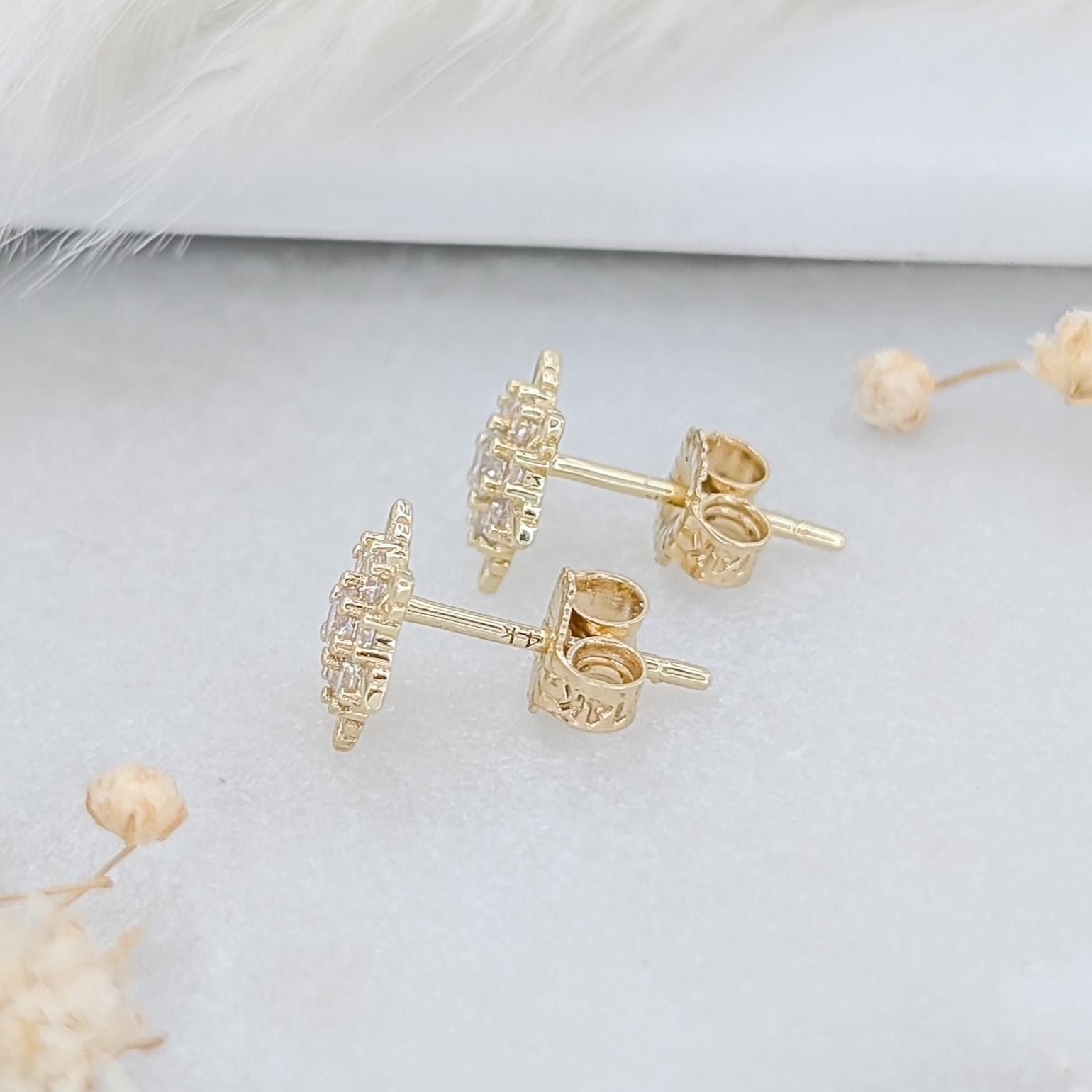Small Starburst Stud Earrings