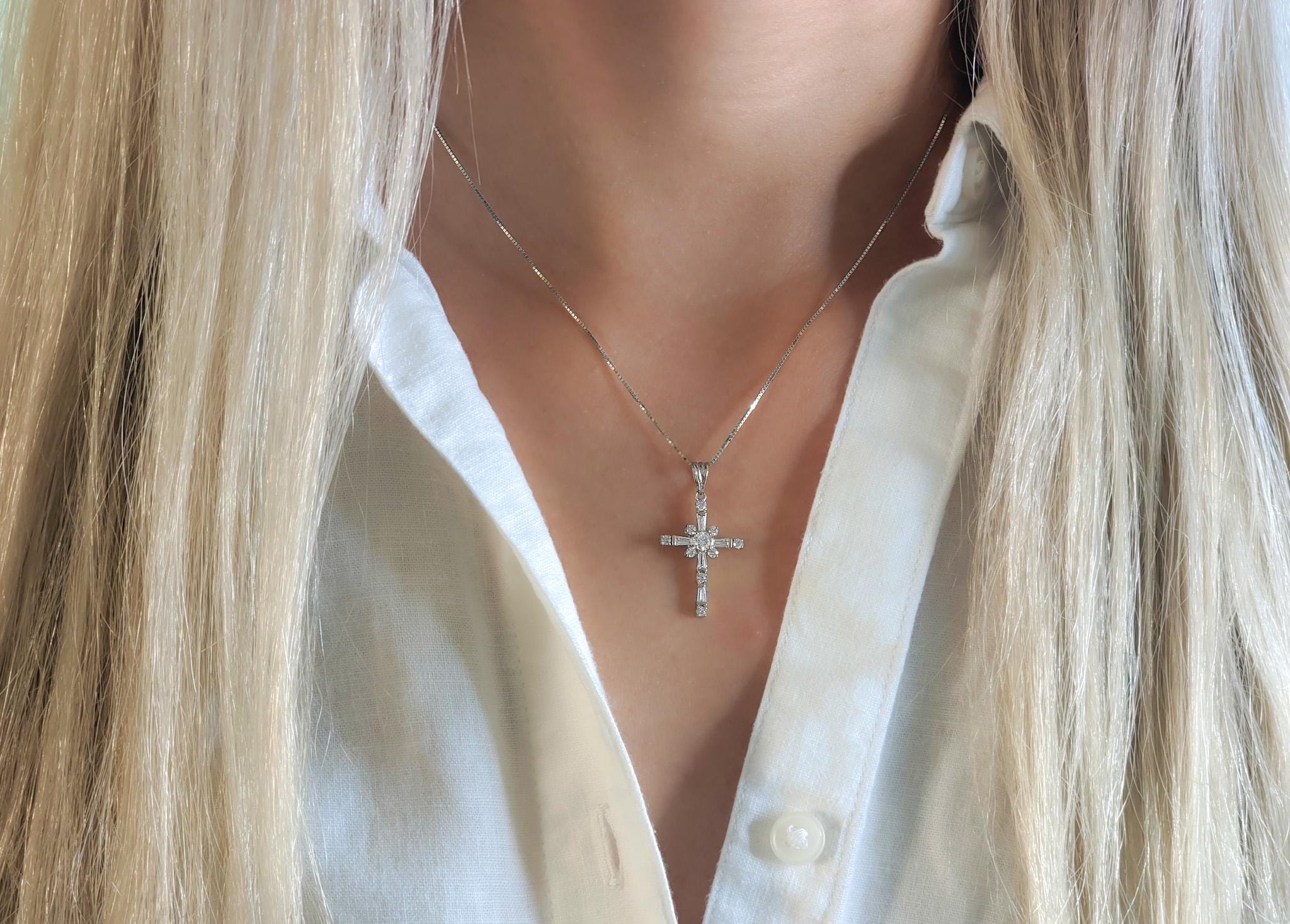 Petite Cross Pendant – .925 Sterling Silver