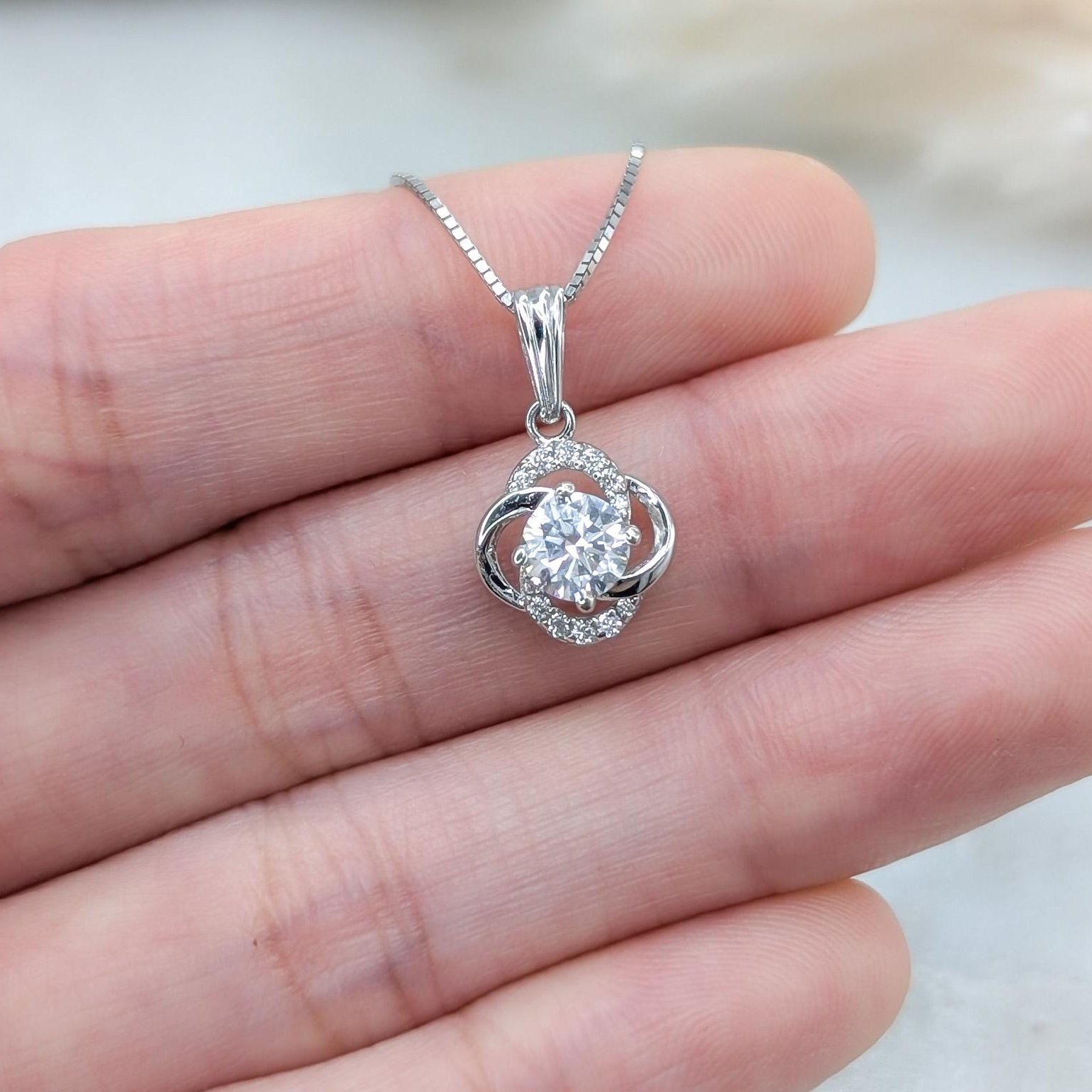 Love Knot Clover Charm