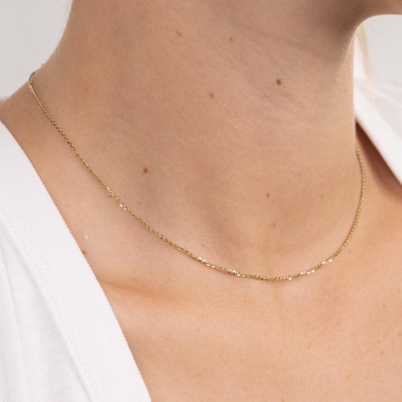 Mini Pavé Rolo Chain
