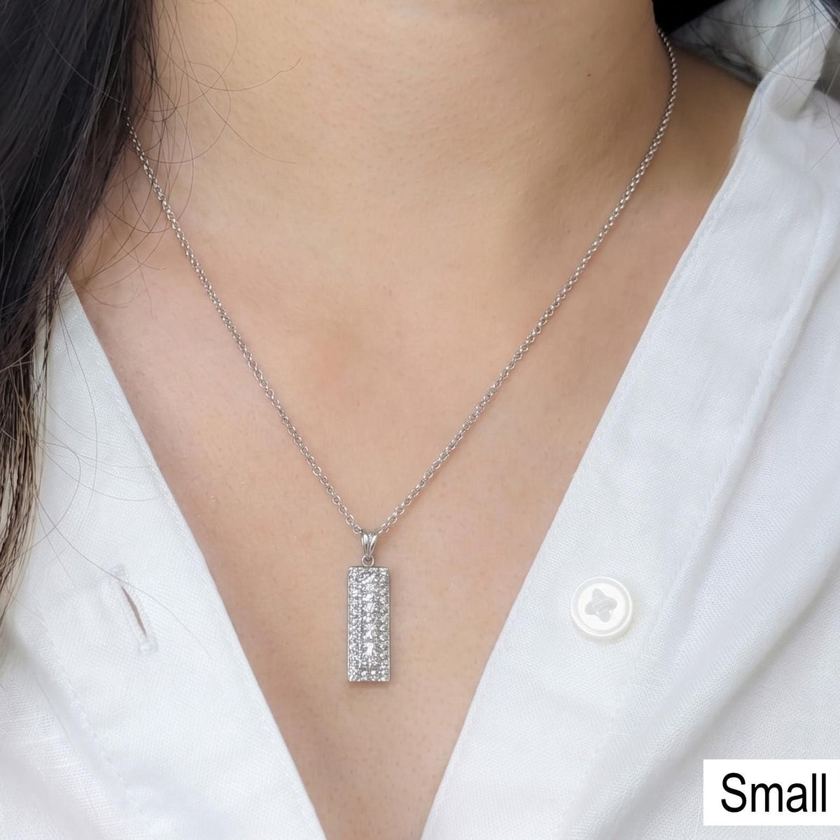 Classic Bar Pendant - .925 Sterling Silver