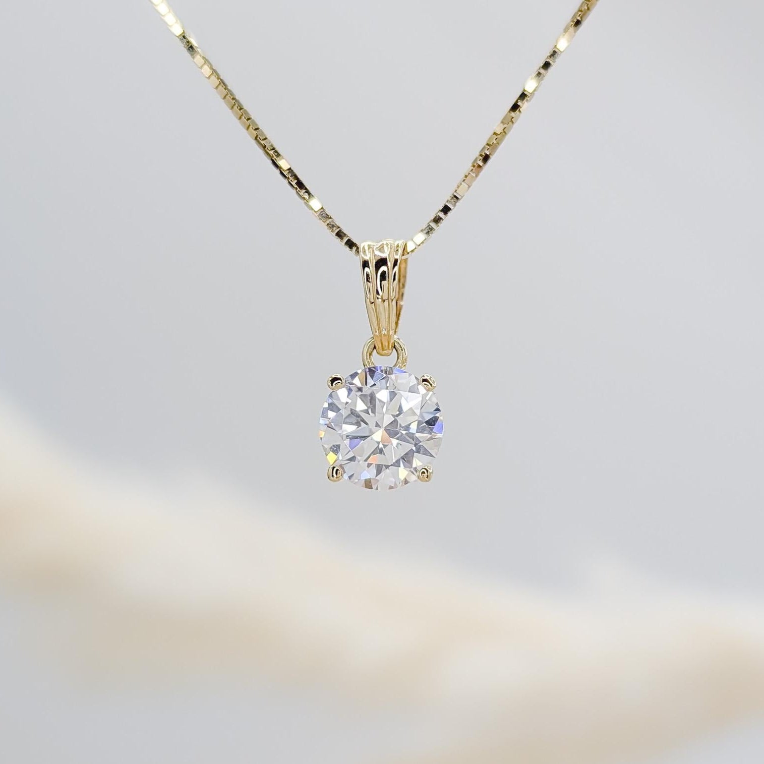 Classic Solitaire Necklace