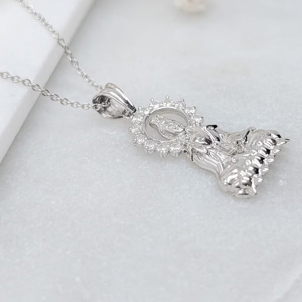 Lady Buddha Pendant - 925 Sterling Silver