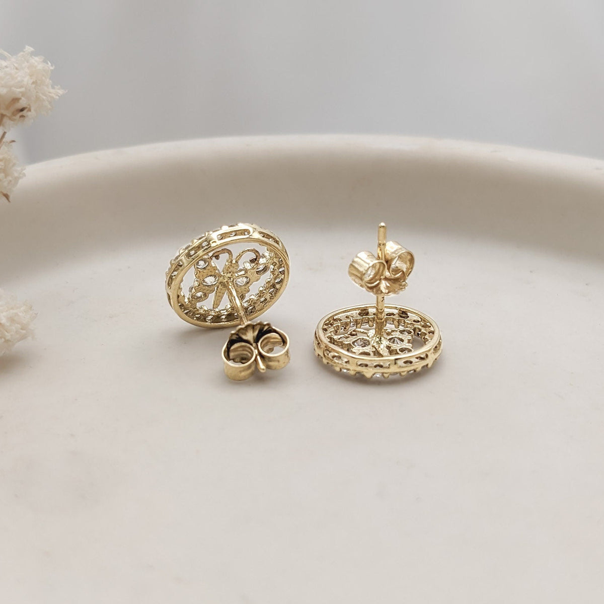 Butterfly Halo Earrings