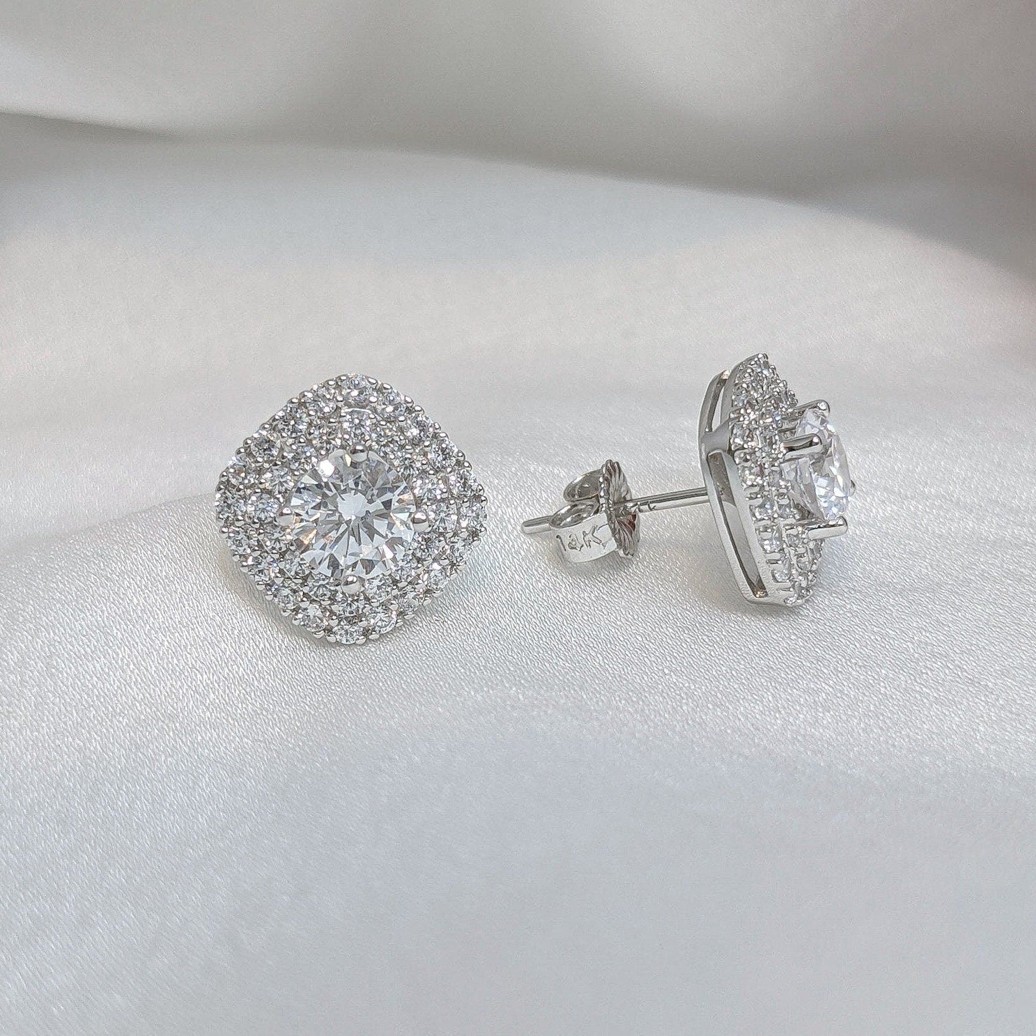 Square Cushion Earrings