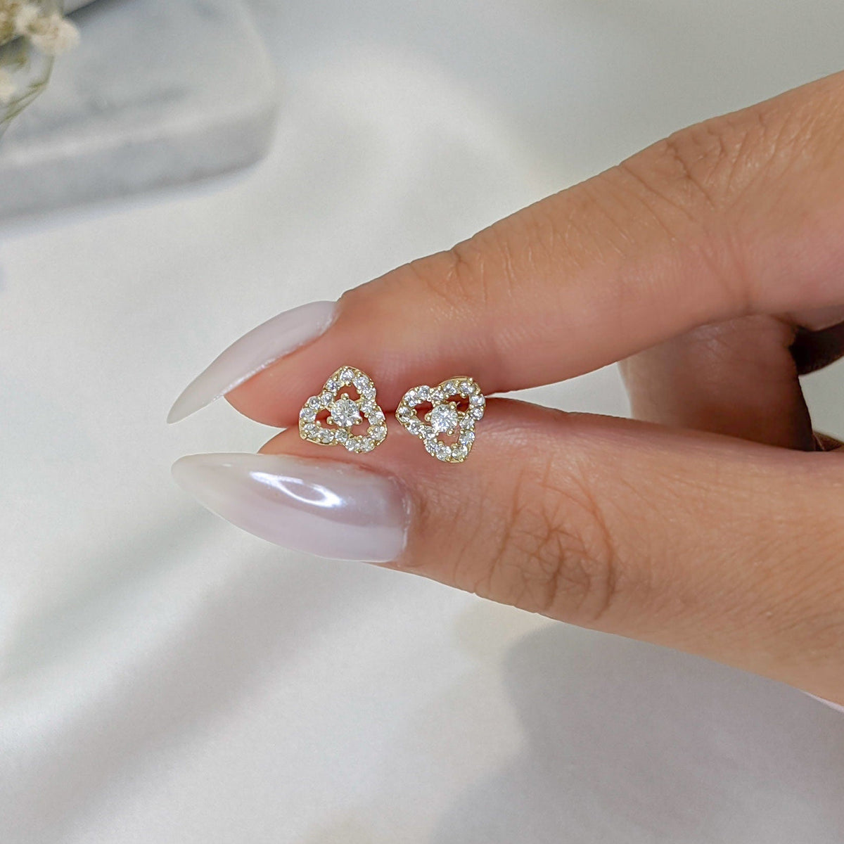 Trillium Petal Earrings