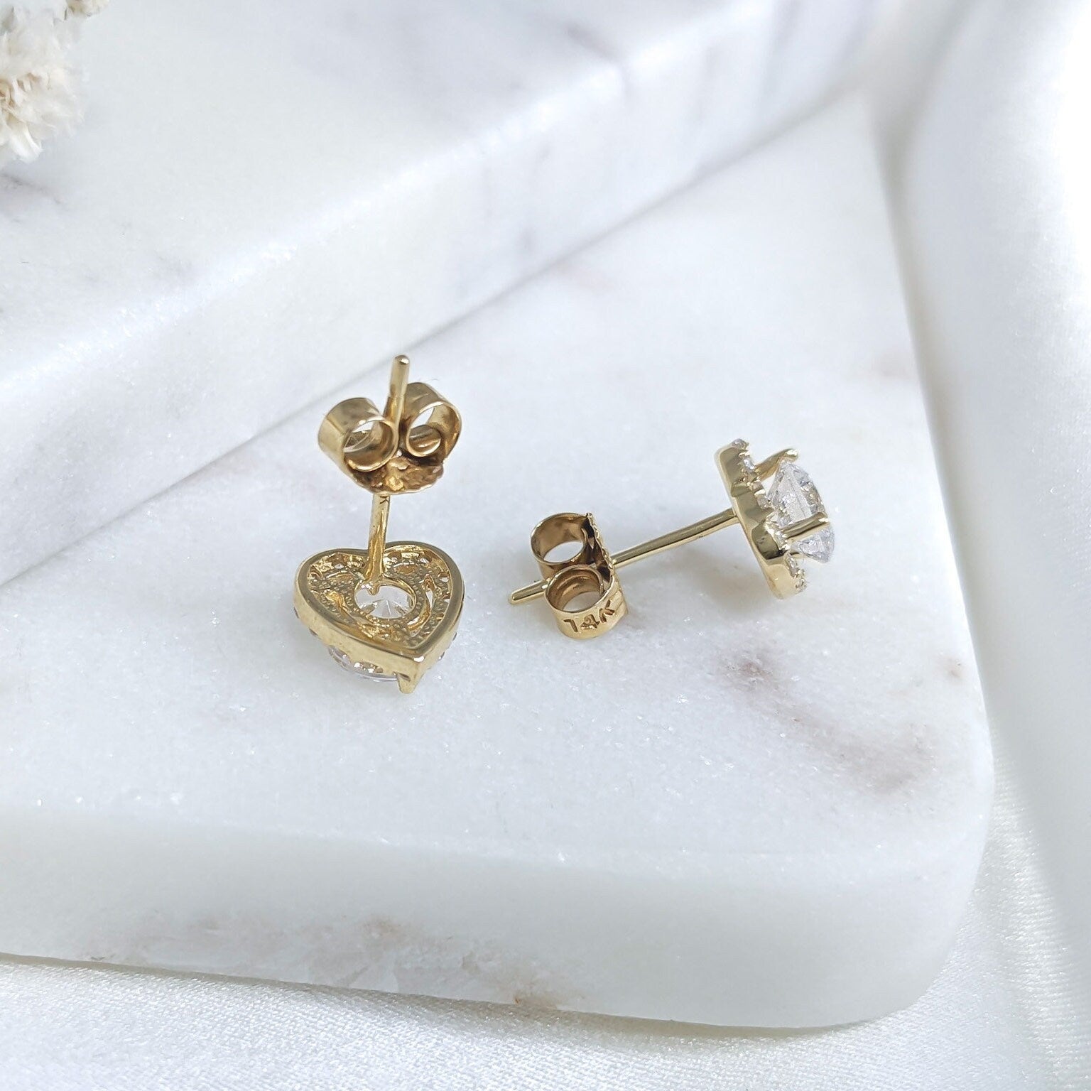 Halo Heart Earrings