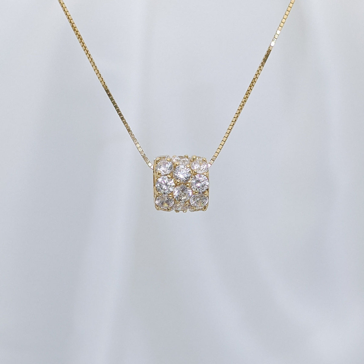 Eternity Pavé Tube Pendant
