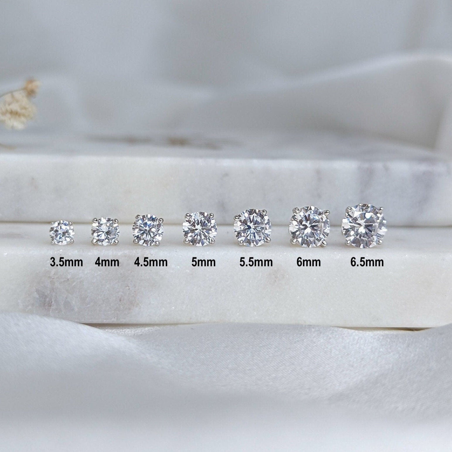 Martini Solitaire Earrings