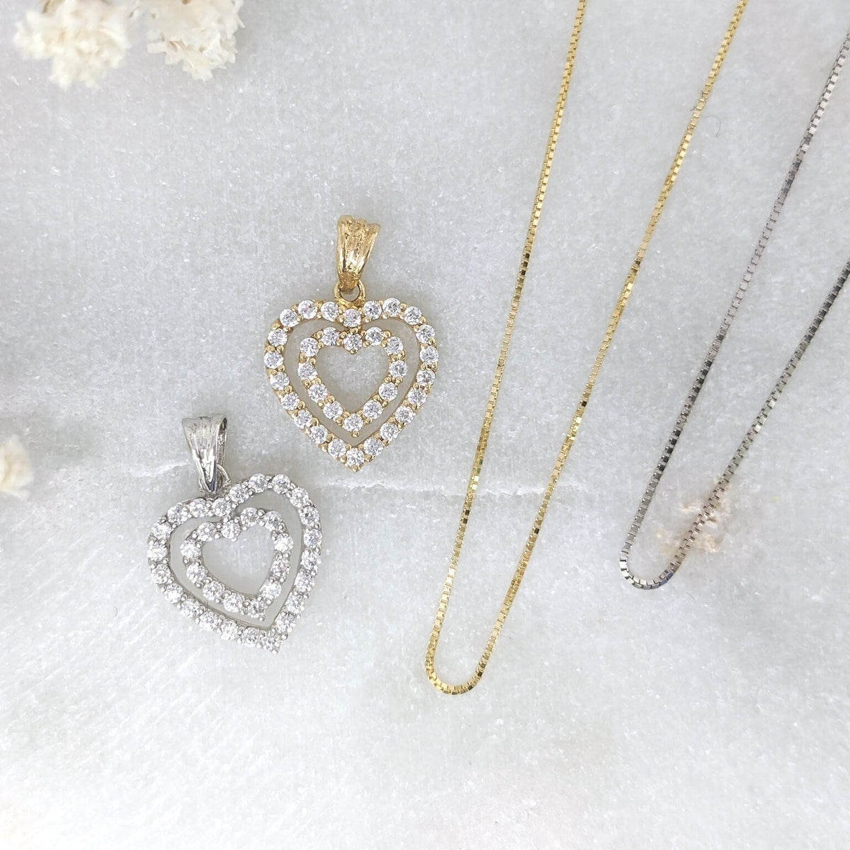 Mini Double Heart Pendant