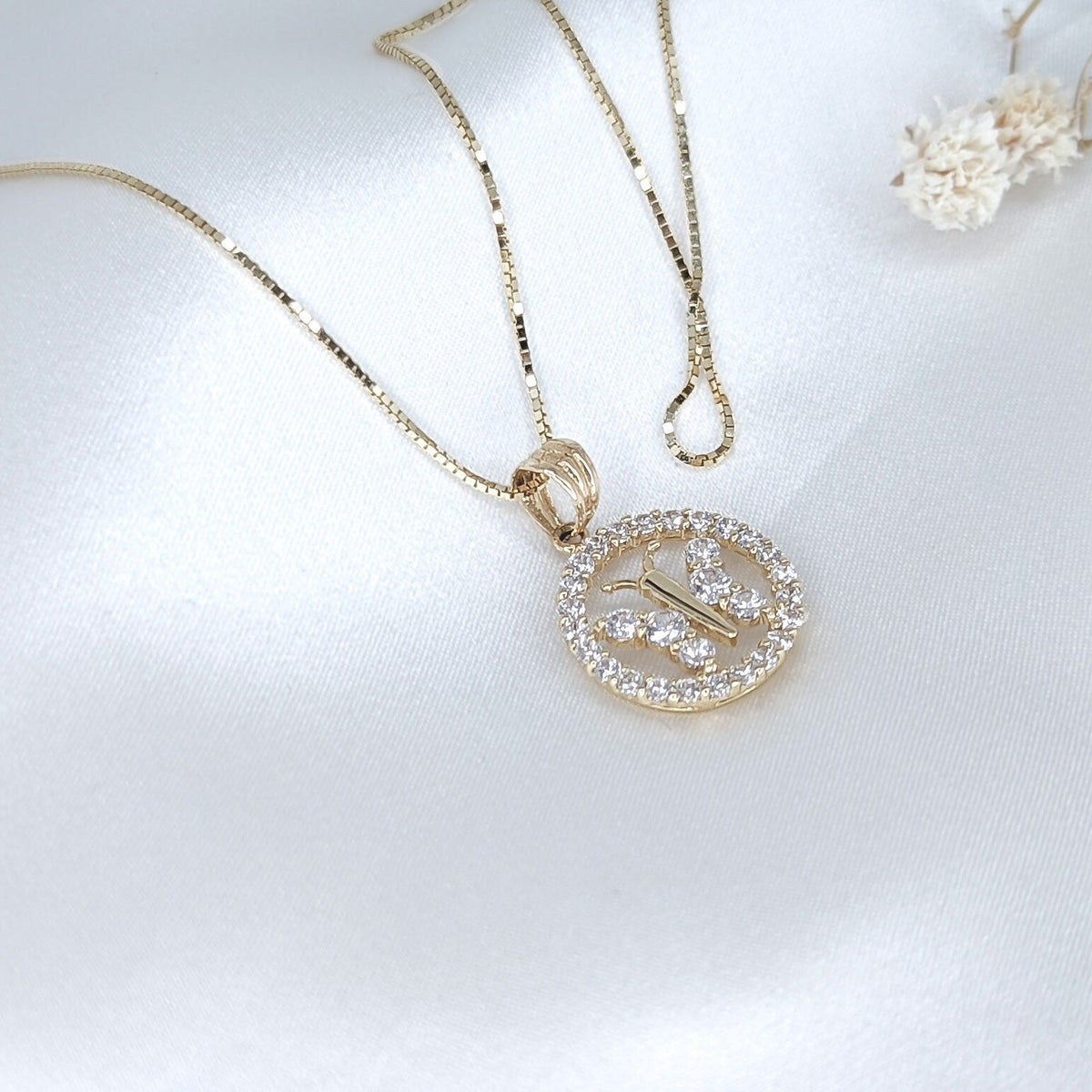 Butterfly Halo Pendant