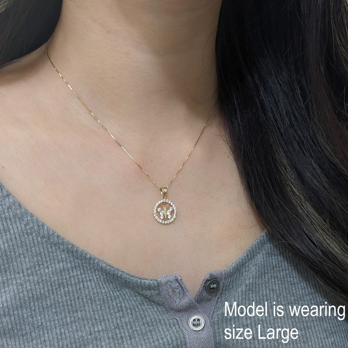 Butterfly Halo Pendant