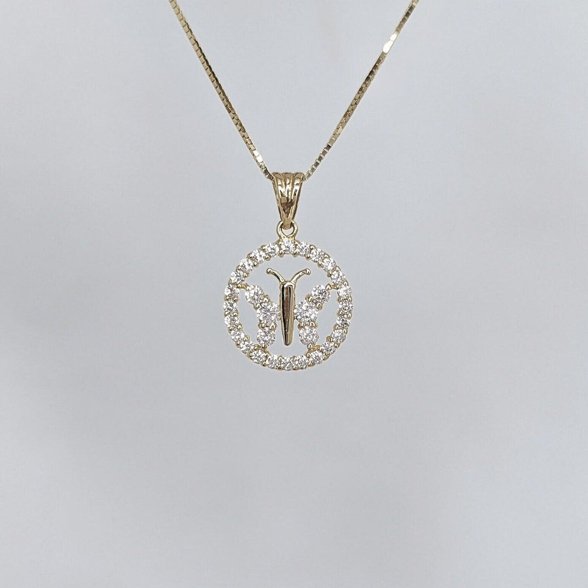 Butterfly Halo Pendant
