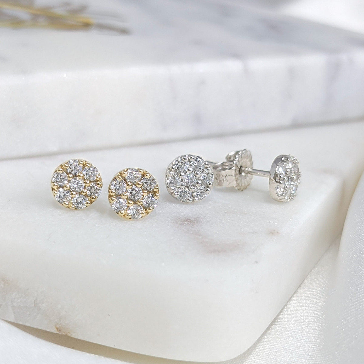 Cluster Circle Earrings