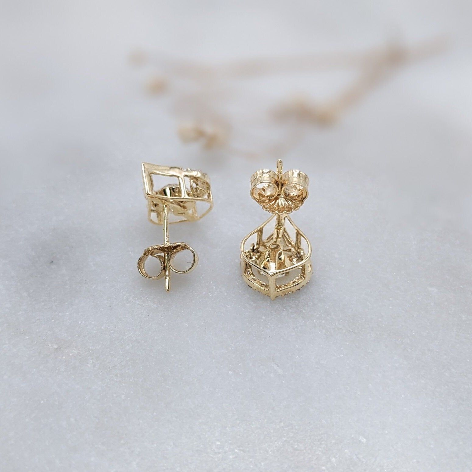 Pear Drop Dancing Stones Earrings