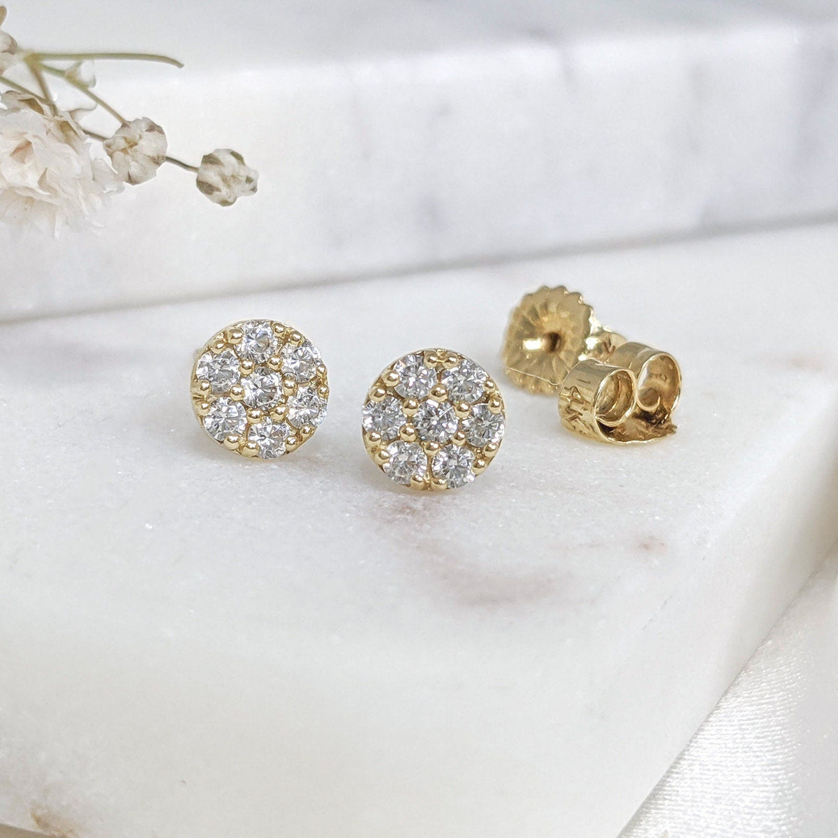 Cluster Circle Earrings