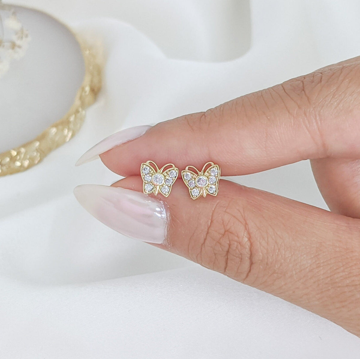 Bubble Butterfly Earrings
