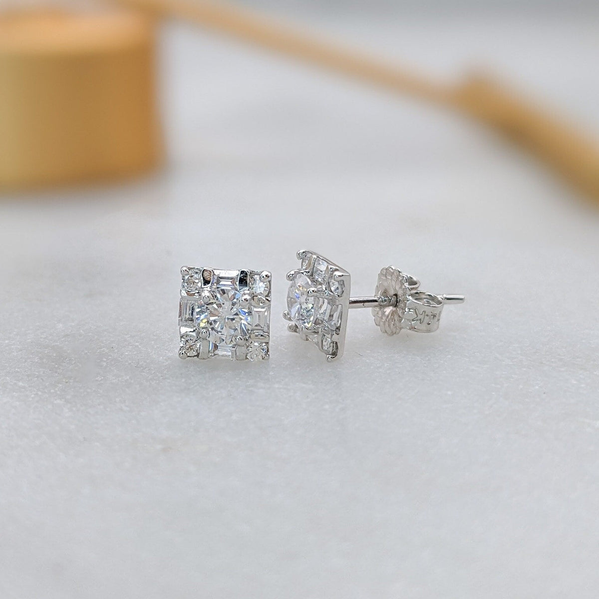 Art Deco Square Earrings