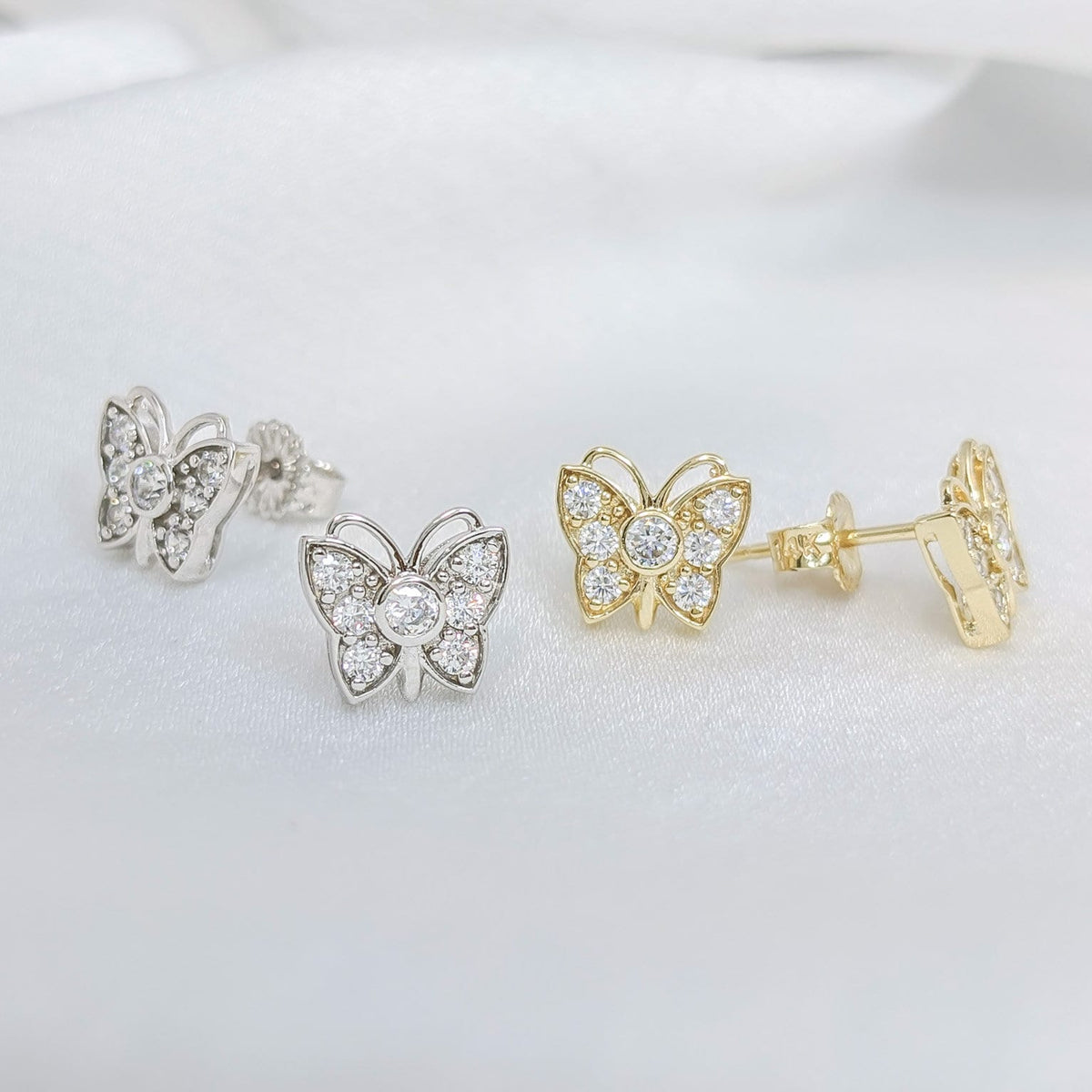 Bubble Butterfly Earrings