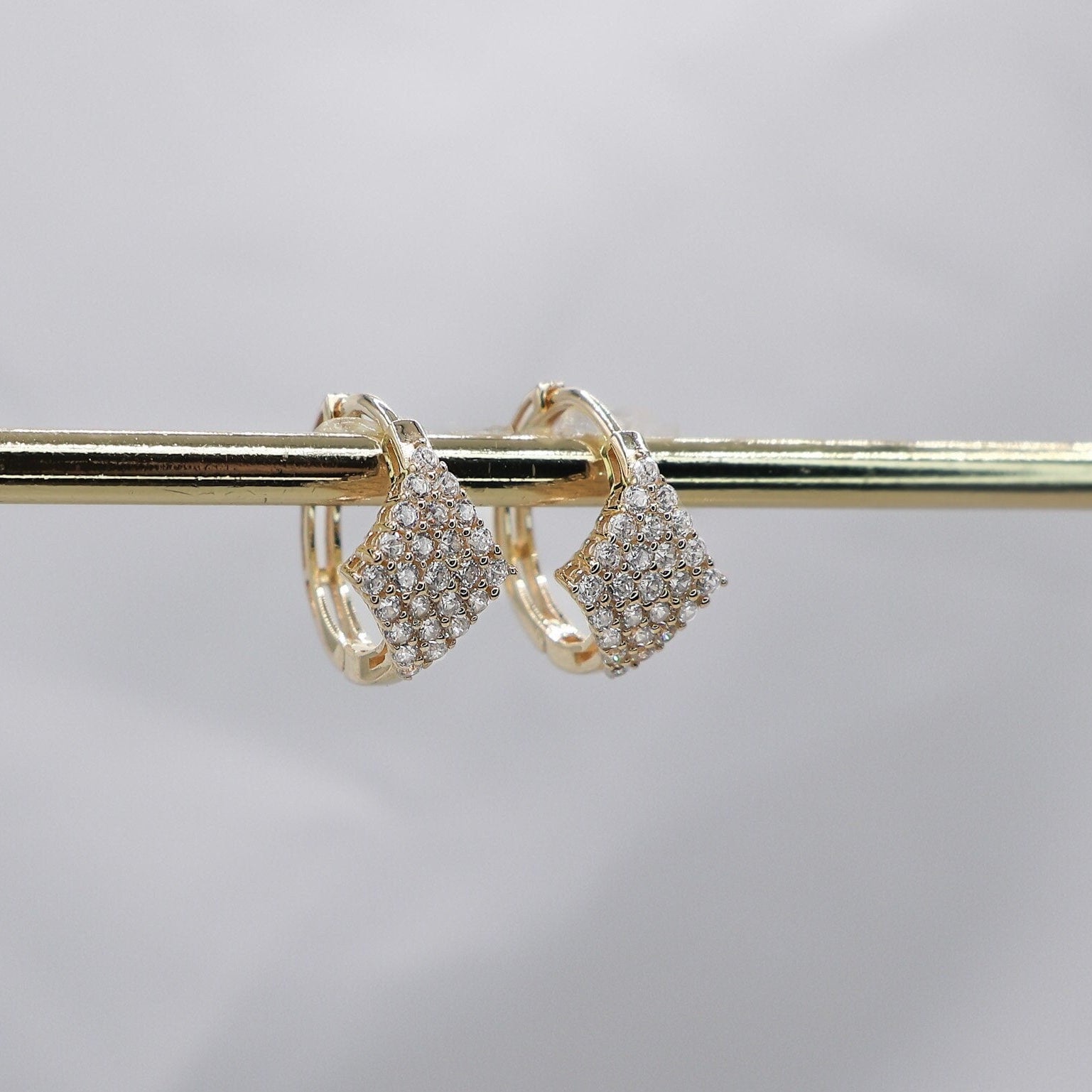 Pavé Huggies Earrings