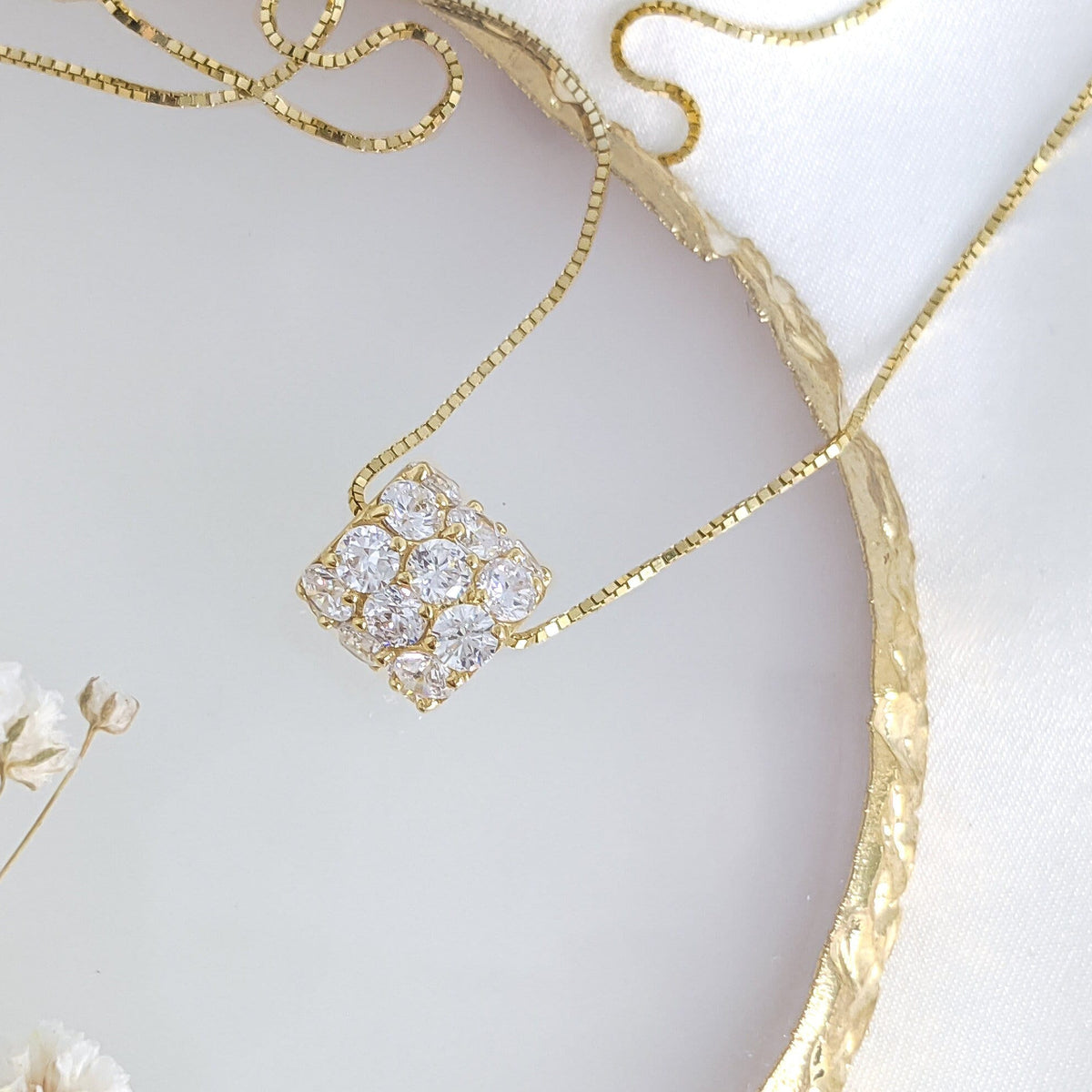 Eternity Pavé Tube Pendant