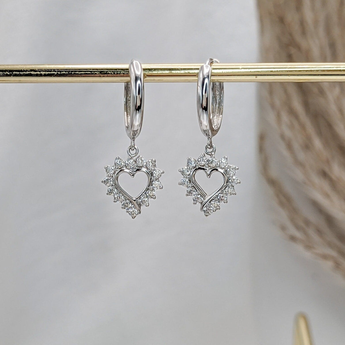 Classic Heart Hoop Earrings