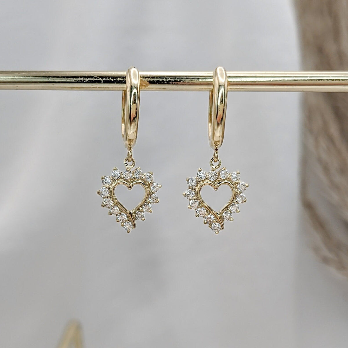 Classic Heart Hoop Earrings