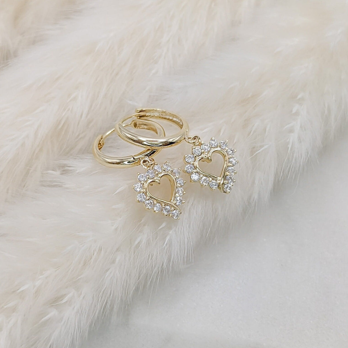 Classic Heart Hoop Earrings