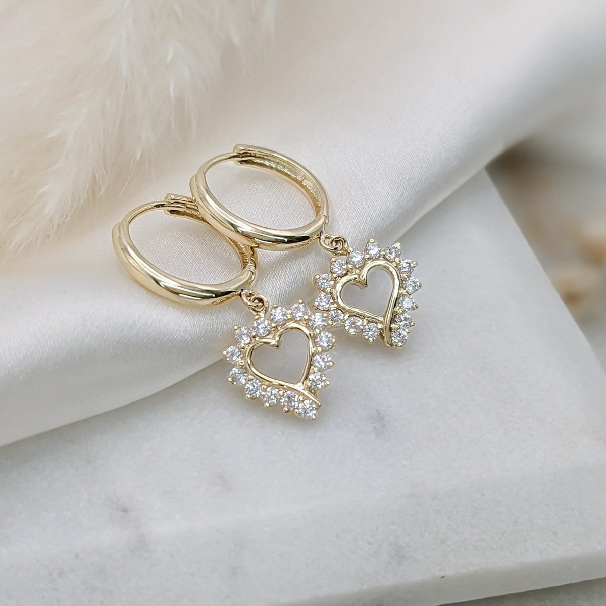 Classic Heart Hoop Earrings