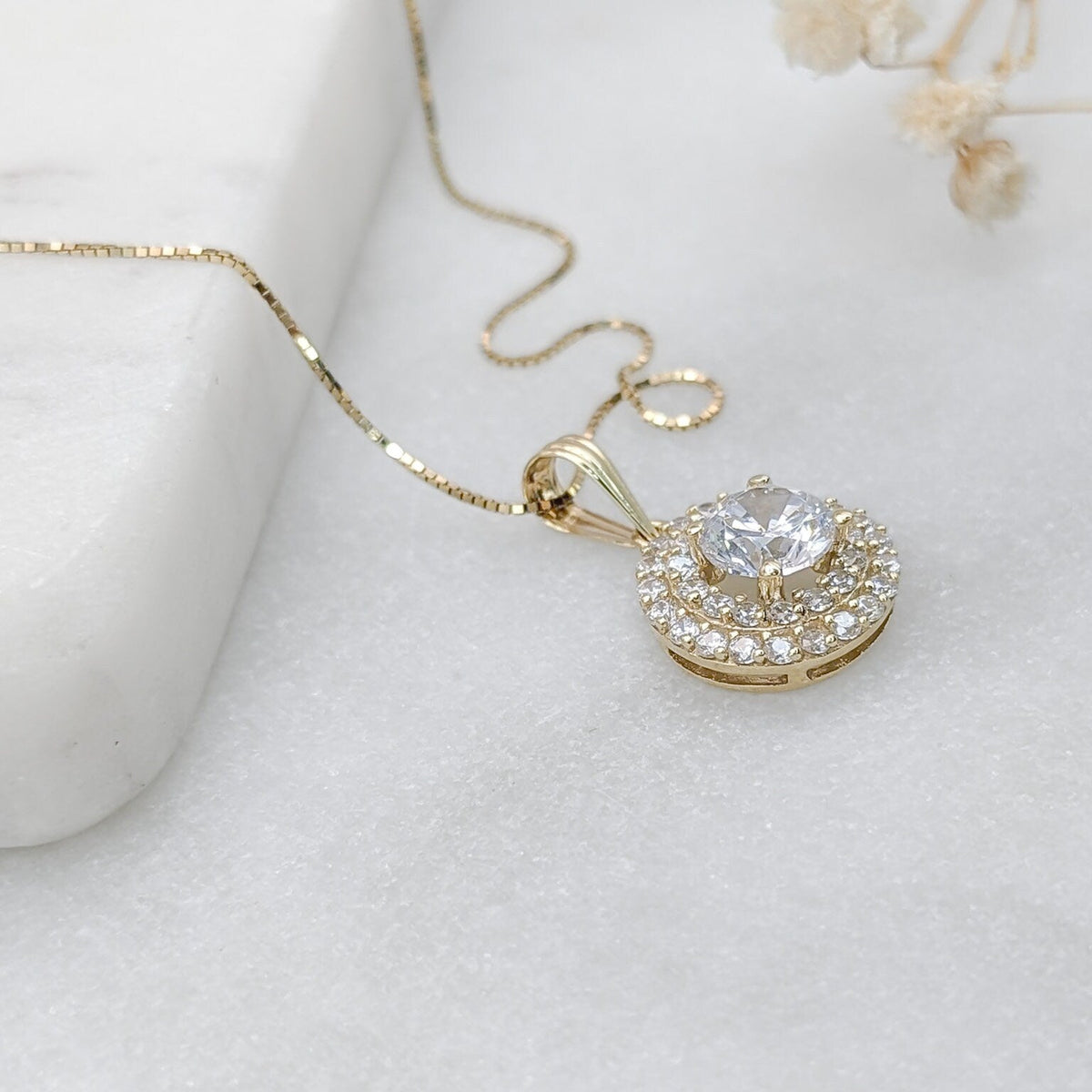 Double Halo Pendant