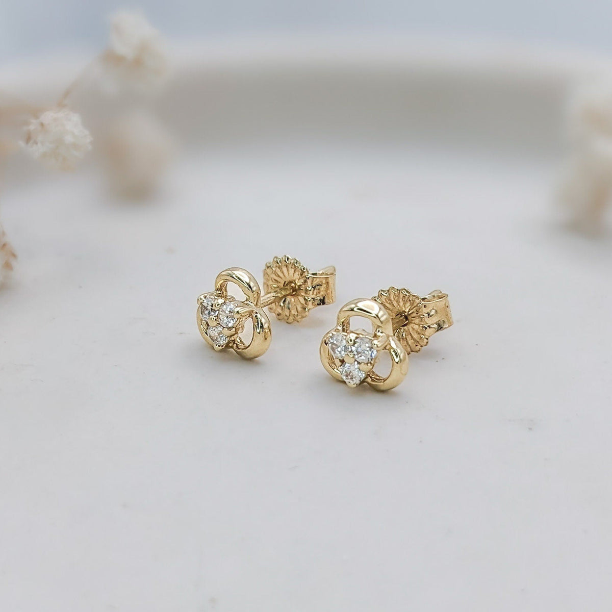 Trillium Flower Earrings