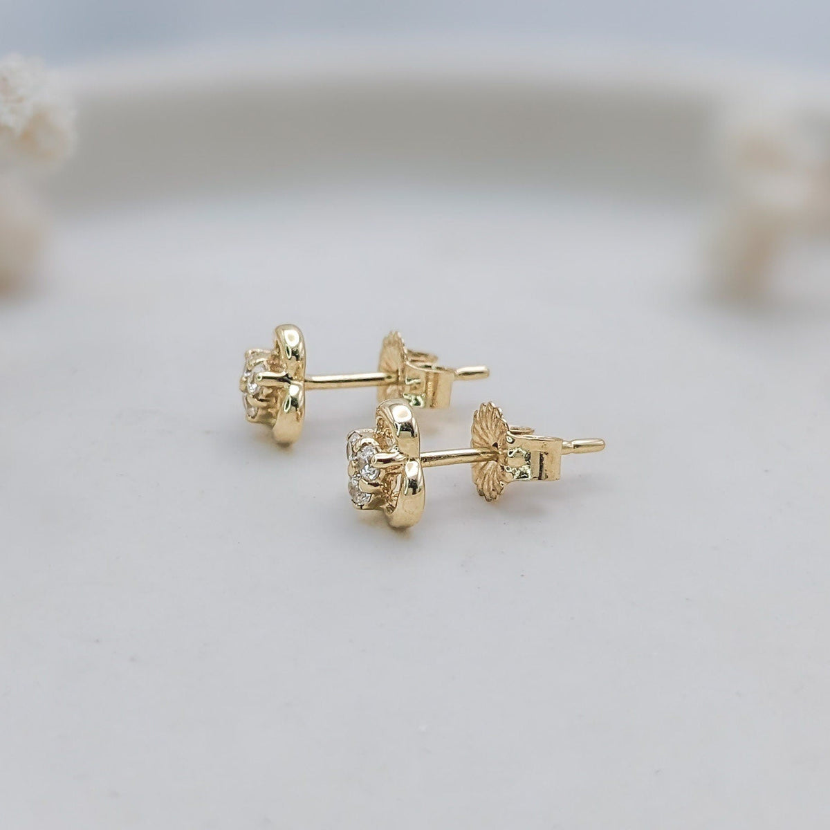 Trillium Flower Earrings