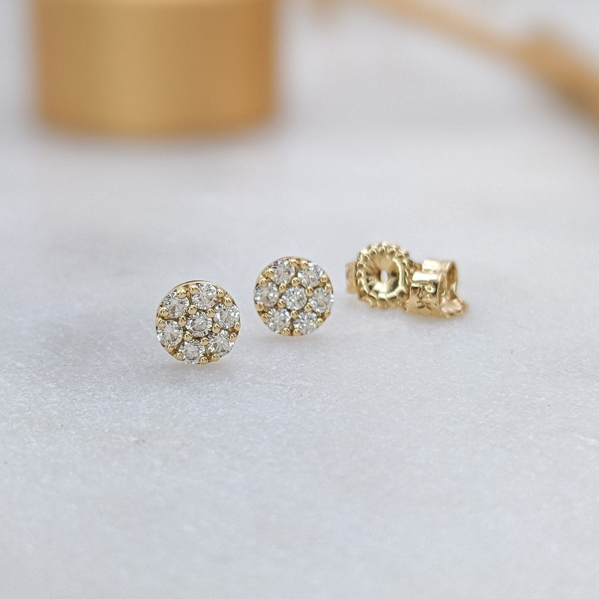 Cluster Circle Earrings