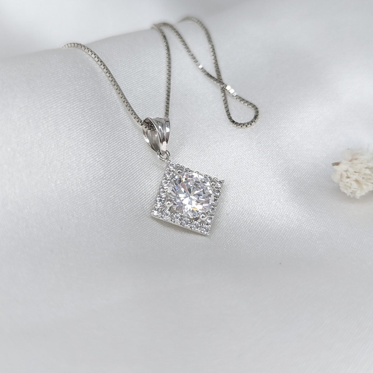 Square Halo Pendant