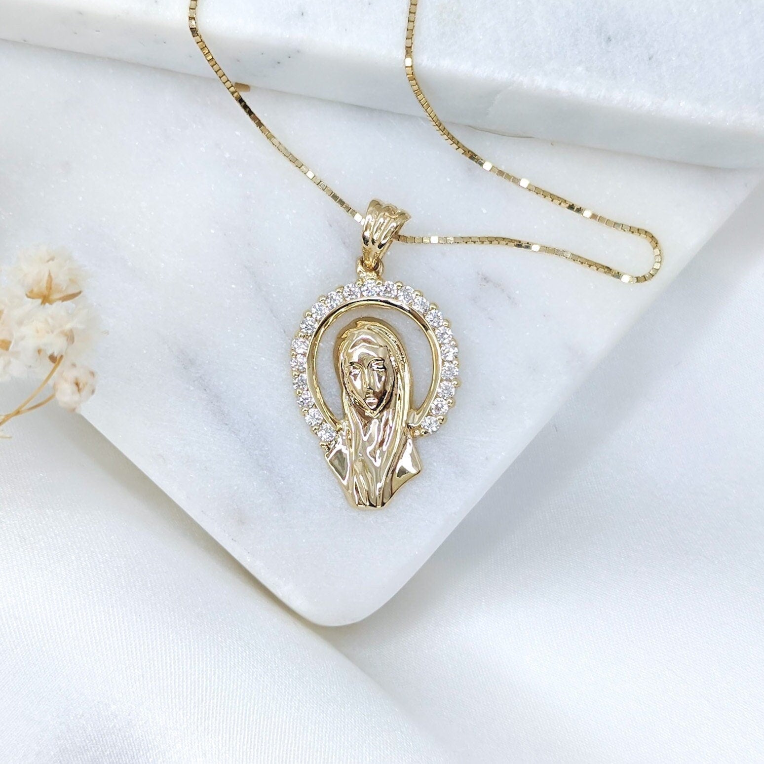 Small Virgin Mary Pendant