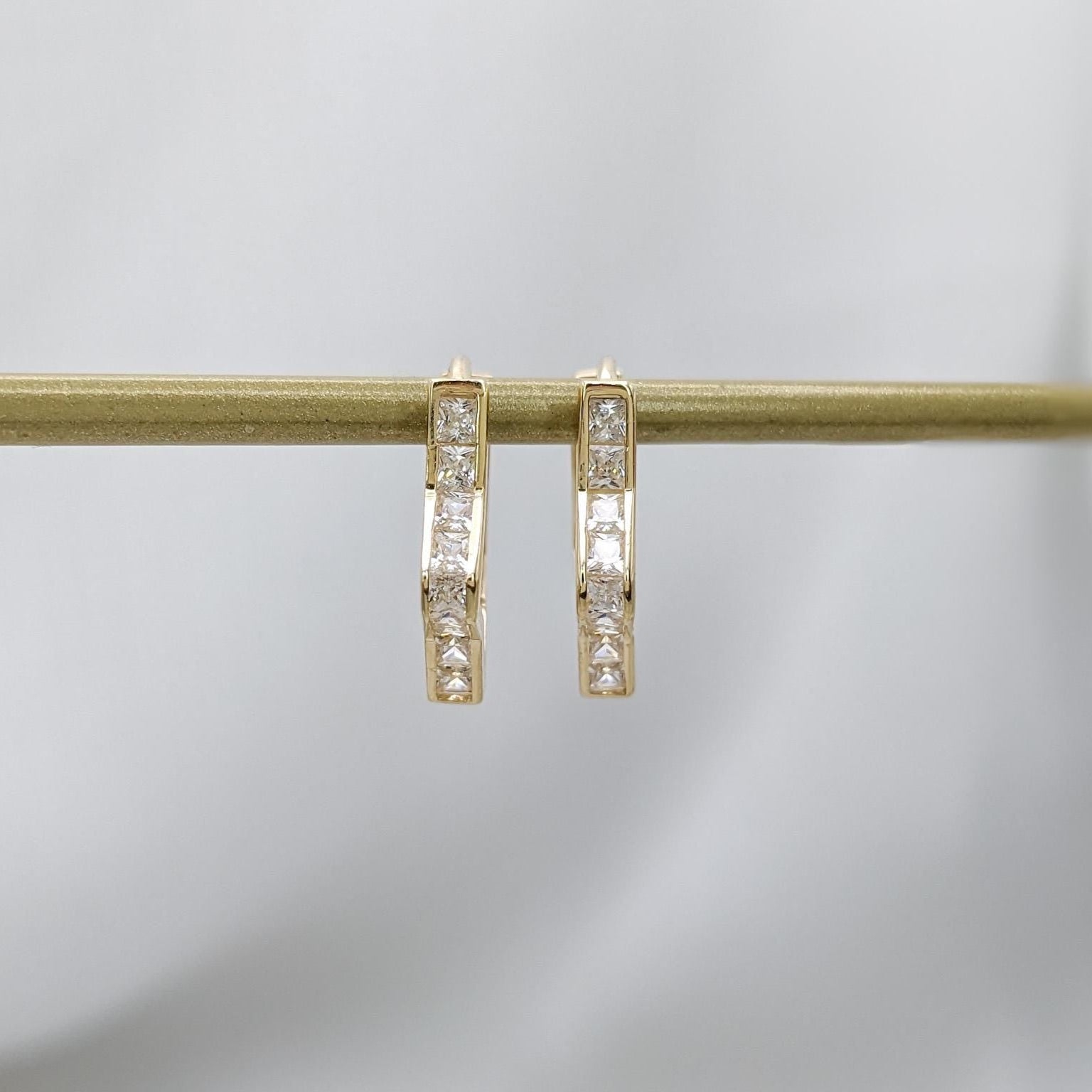 Star Huggies Hoop Earrings