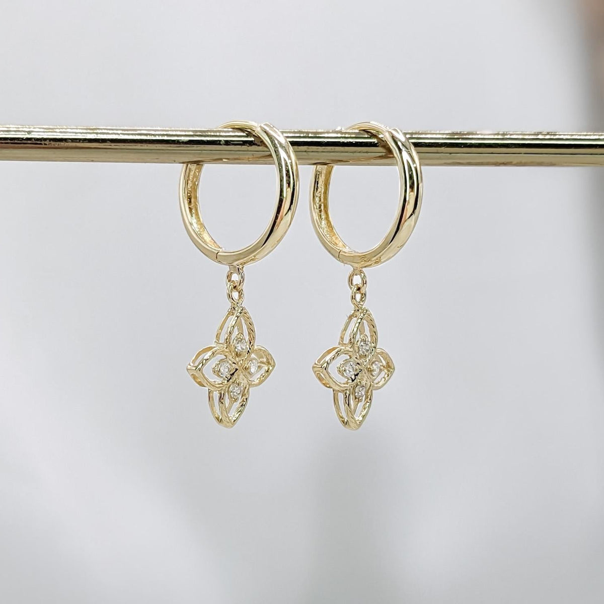 Vintage Petal Hoops