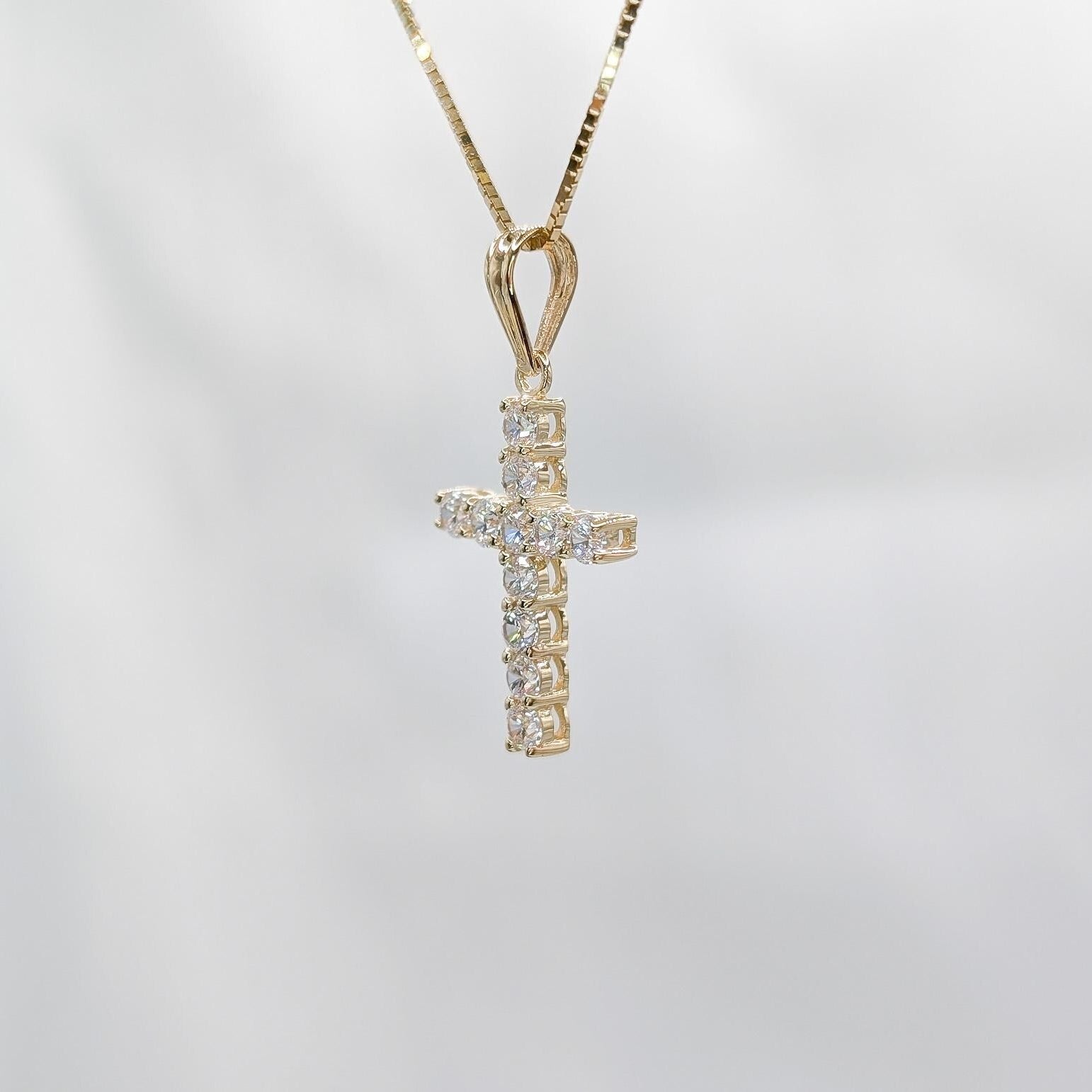 Small Pavé Cross Pendant