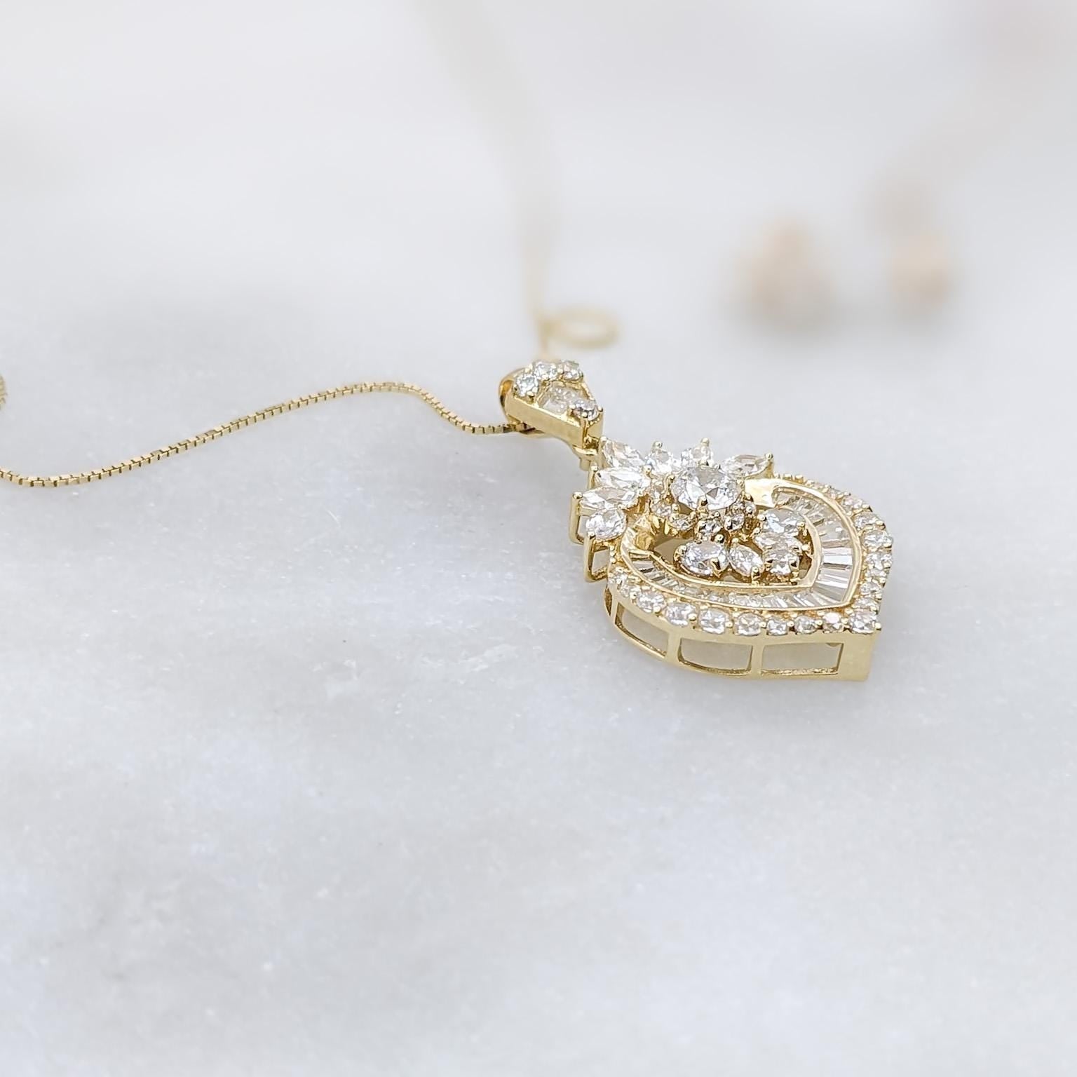 Elegant Victorian Heart Pendant
