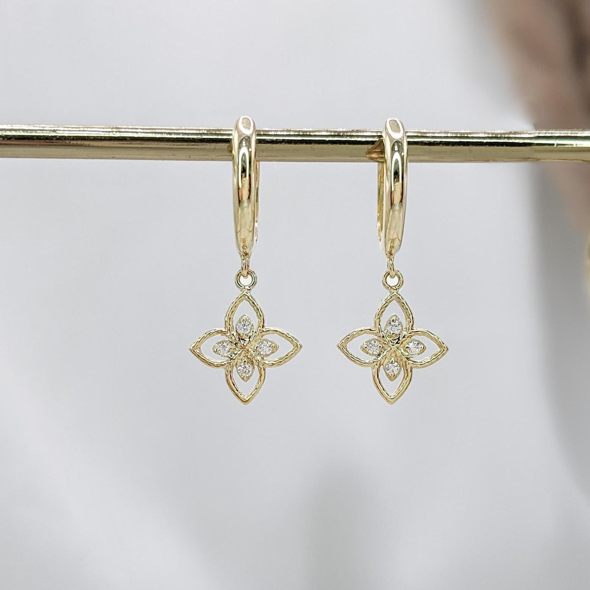 Vintage Petal Hoops